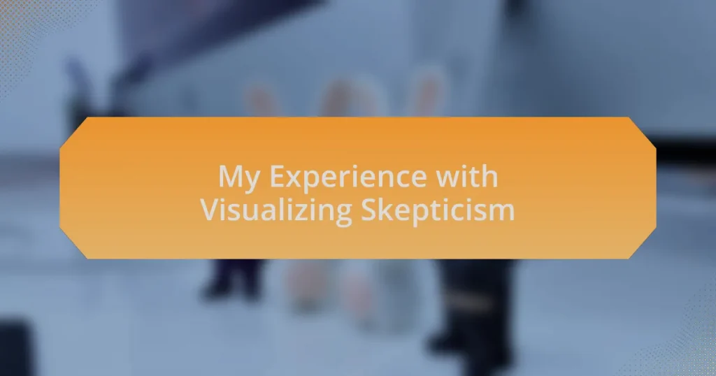 My Experience with Visualizing Skepticism
